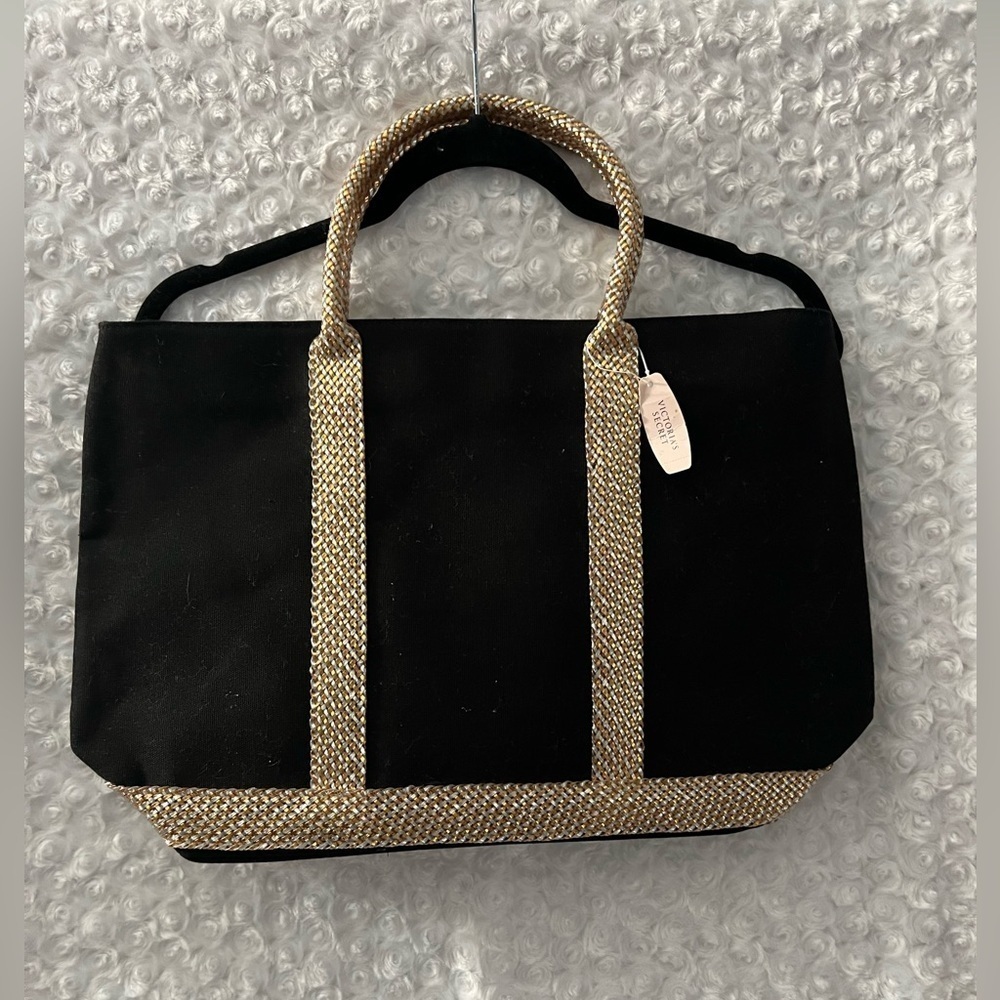 Victoria’s Secret Black and Gold Tote Bag - Picture 5 of 5